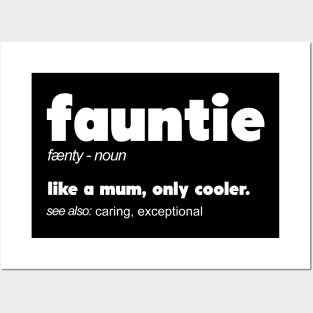 Fauntie Definition T-shirt for Women Funny Aunt and Aunts Posters and Art